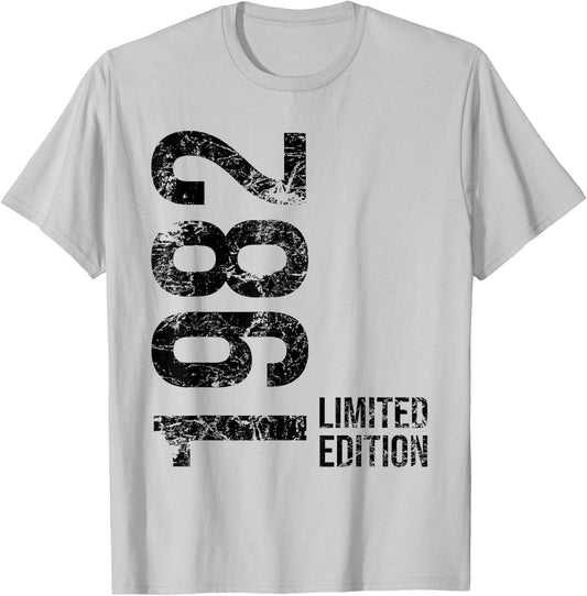 43rd Birthday 43 Years Old Man Woman Vintage 1982 T-Shirt - T-Shirt | Ash