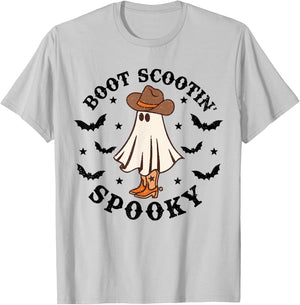 Boot Scootin Spooky T-Shirt - T-Shirt | Ash