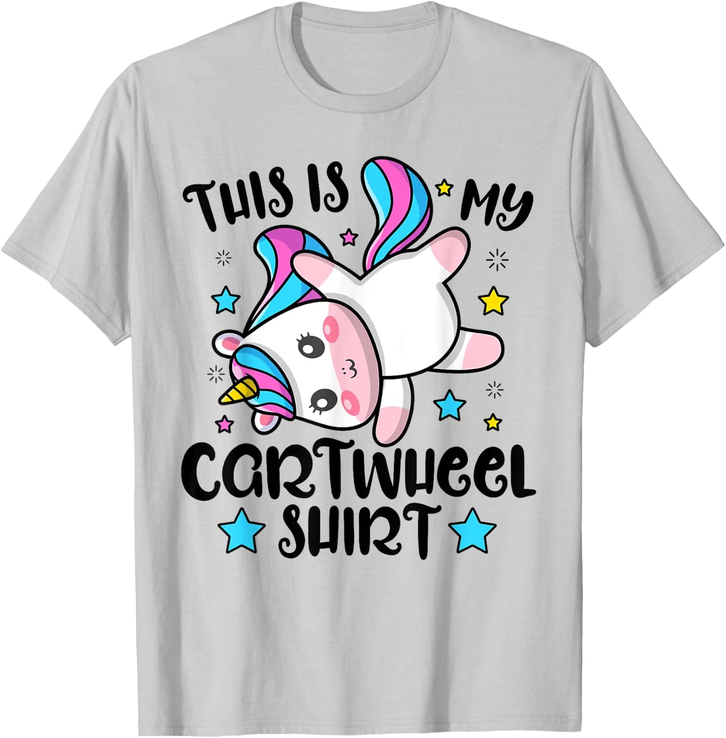 Gymnast This Is My Cartwheel Gymnastics Girls Boys Sports T-Shirt - T-Shirt | Ash