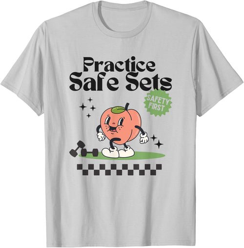 Practice Safe Set Funny Gym Weightlifting Cover