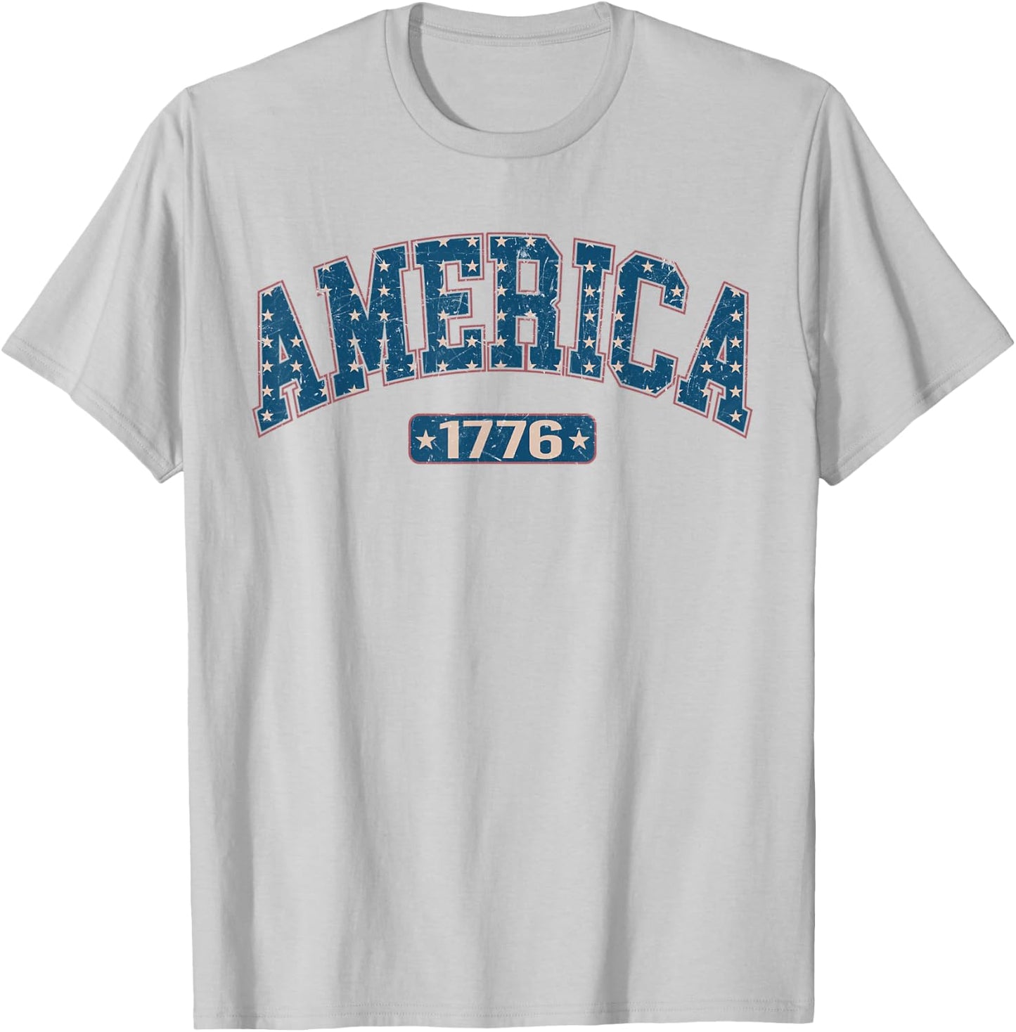 Happy 4th Of July Patriotic American US Flag 4th Of July T-Shirt - T-Shirt | Ash