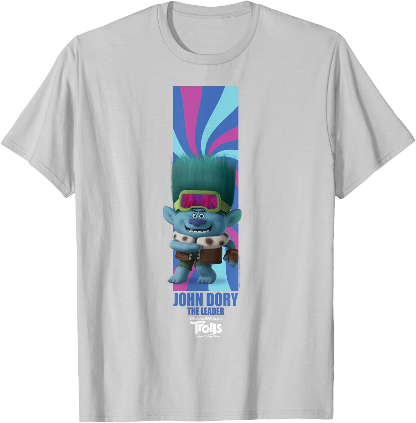 DreamWorks Trolls Band Together BroZone John Dory T-Shirt - T-Shirt | Ash