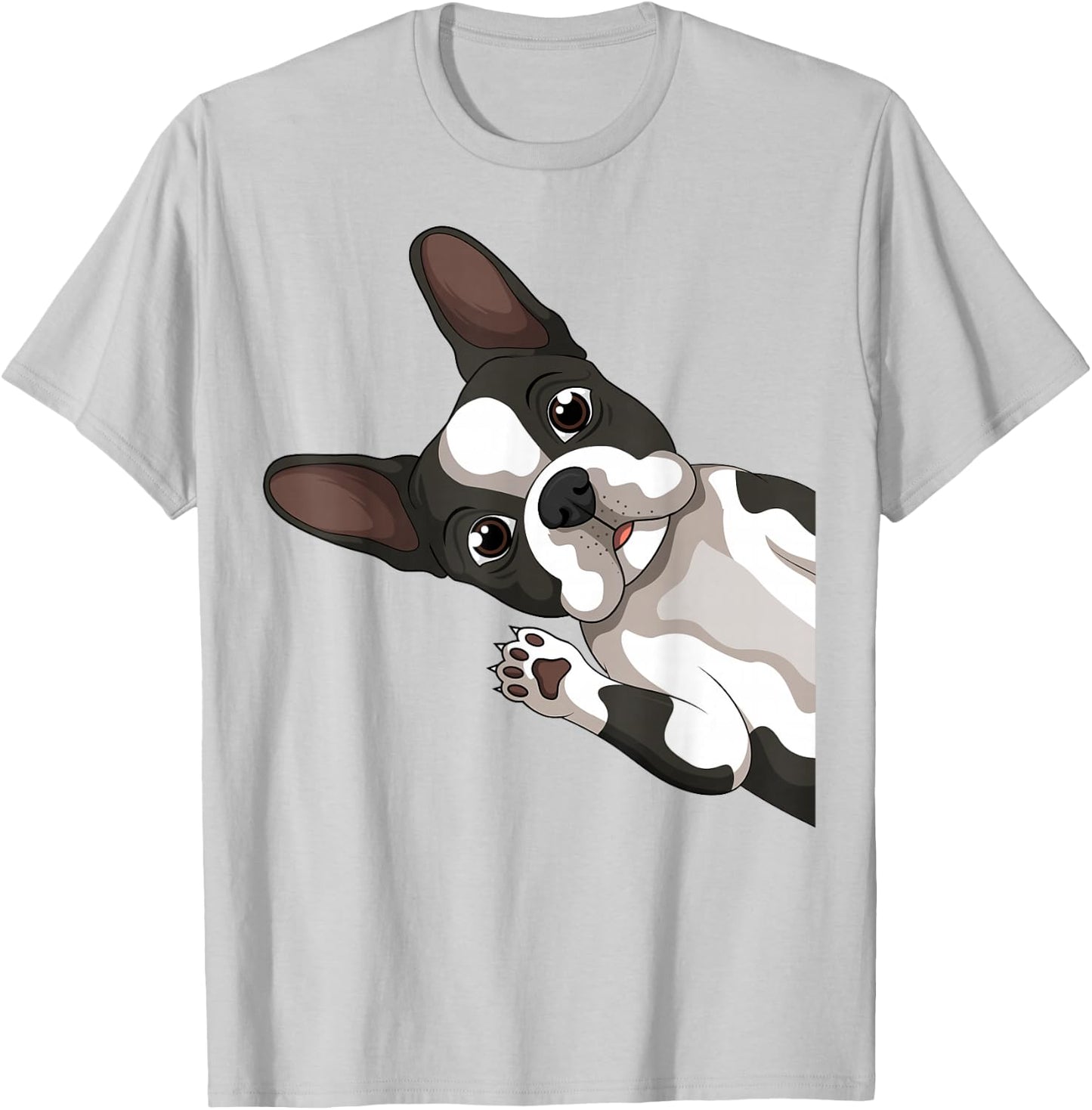 Boston Terrier Bostie Dog Kids Boys Girls T-Shirt - T-Shirt | Ash