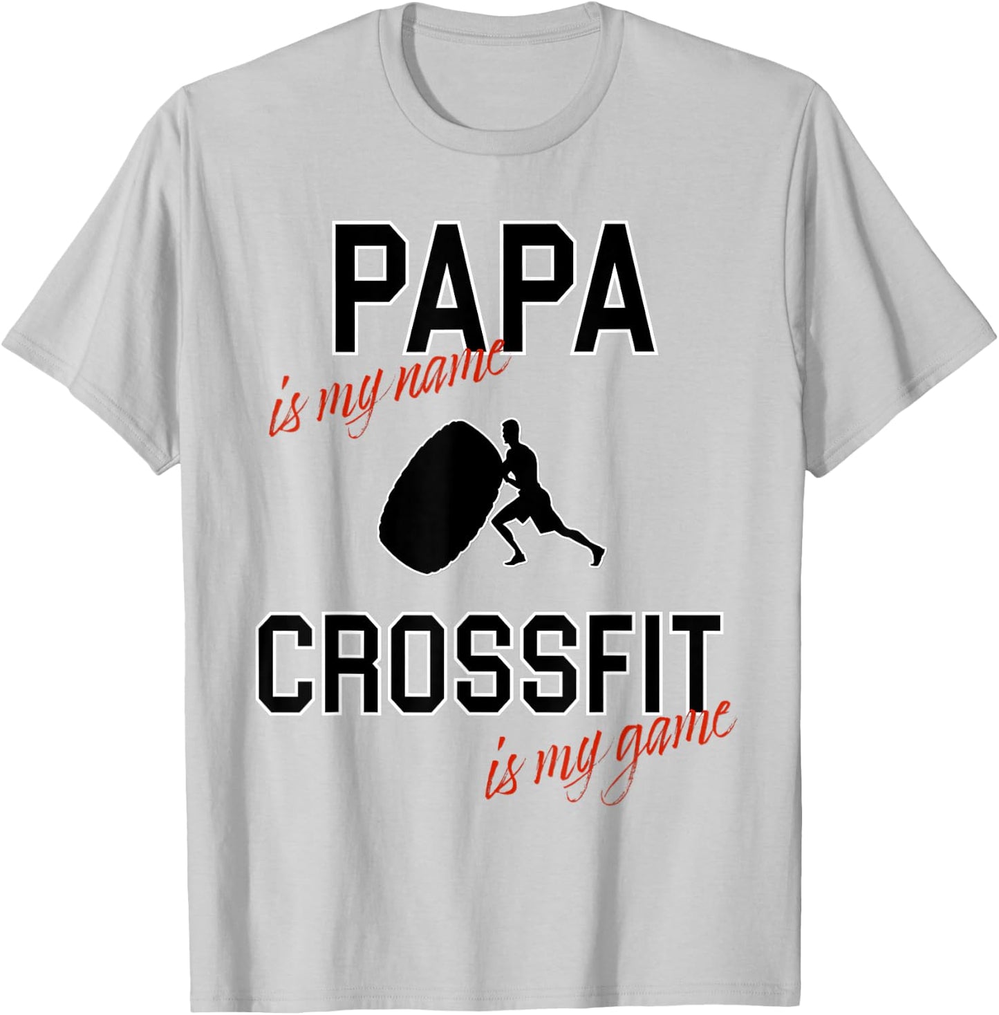 Funny Dad Gifts - Future Dad Crossfit Game T-Shirt - T-Shirt | Ash