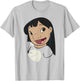 Disney Lilo & Stitch Lilo Big Face Red Shirt Smile T-Shirt - T-Shirt | Ash