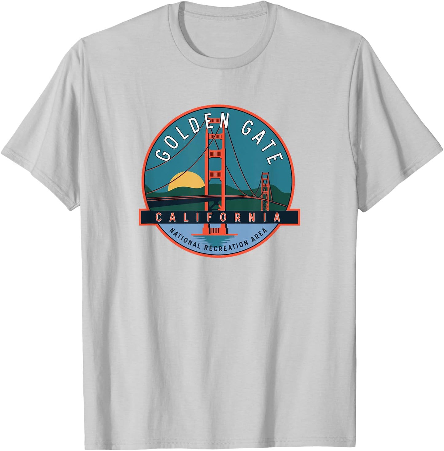 Golden Gate National Recreation Area Bridge T-Shirt - T-Shirt | Ash