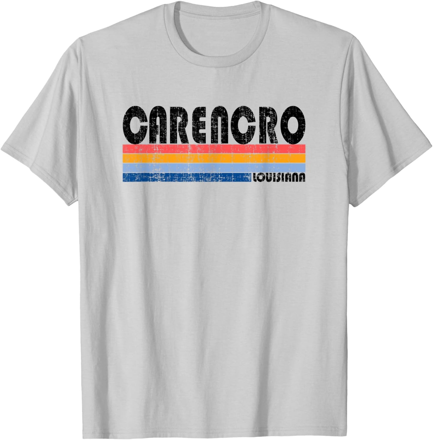 Vintage 70s 80s Style Carencro, LA T-Shirt - T-Shirt | Ash