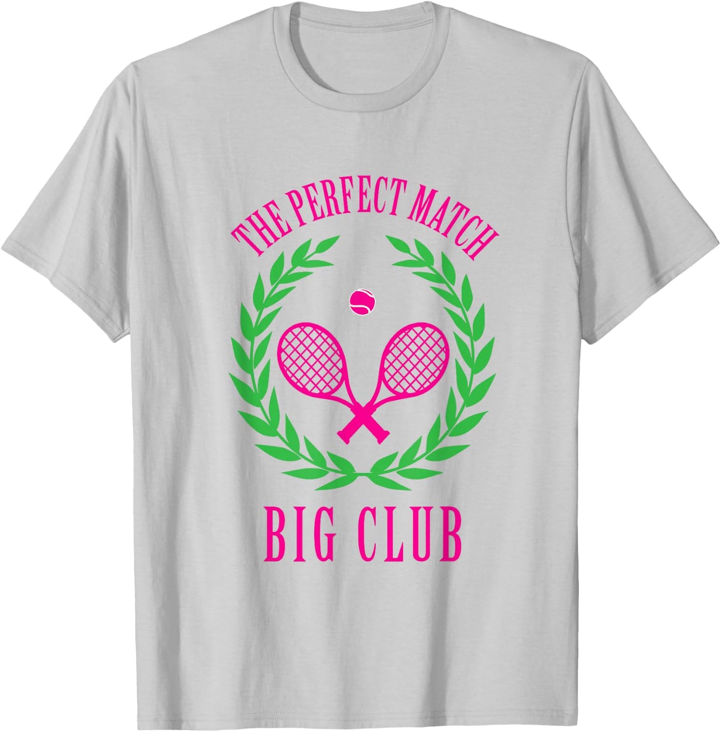 Tennis Match Club Little / G Big Sorority Reveal T-Shirt - T-Shirt | Ash