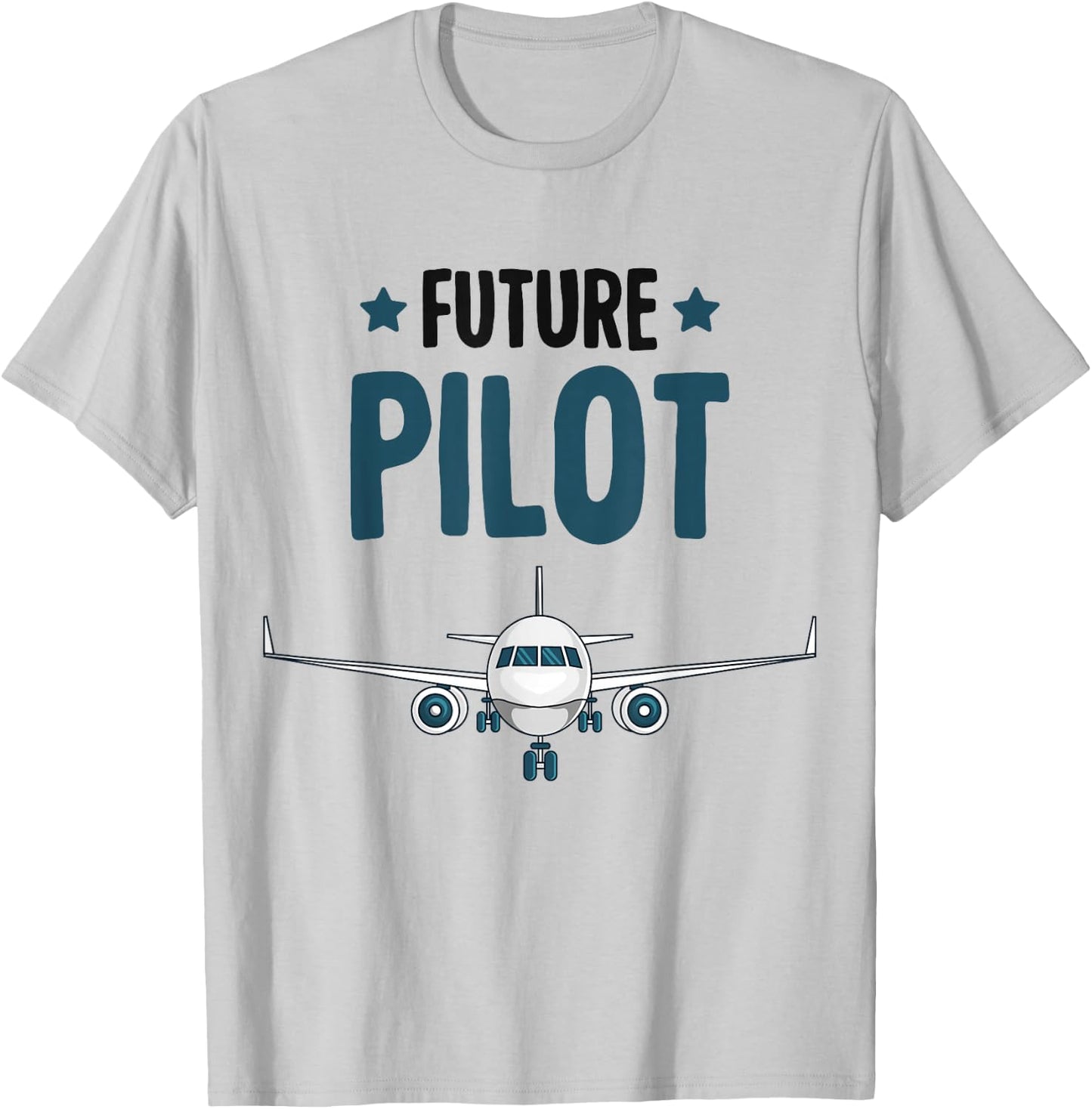 Future Pilot Airplane Plane Boys Toddler Kids T-Shirt - T-Shirt | Ash