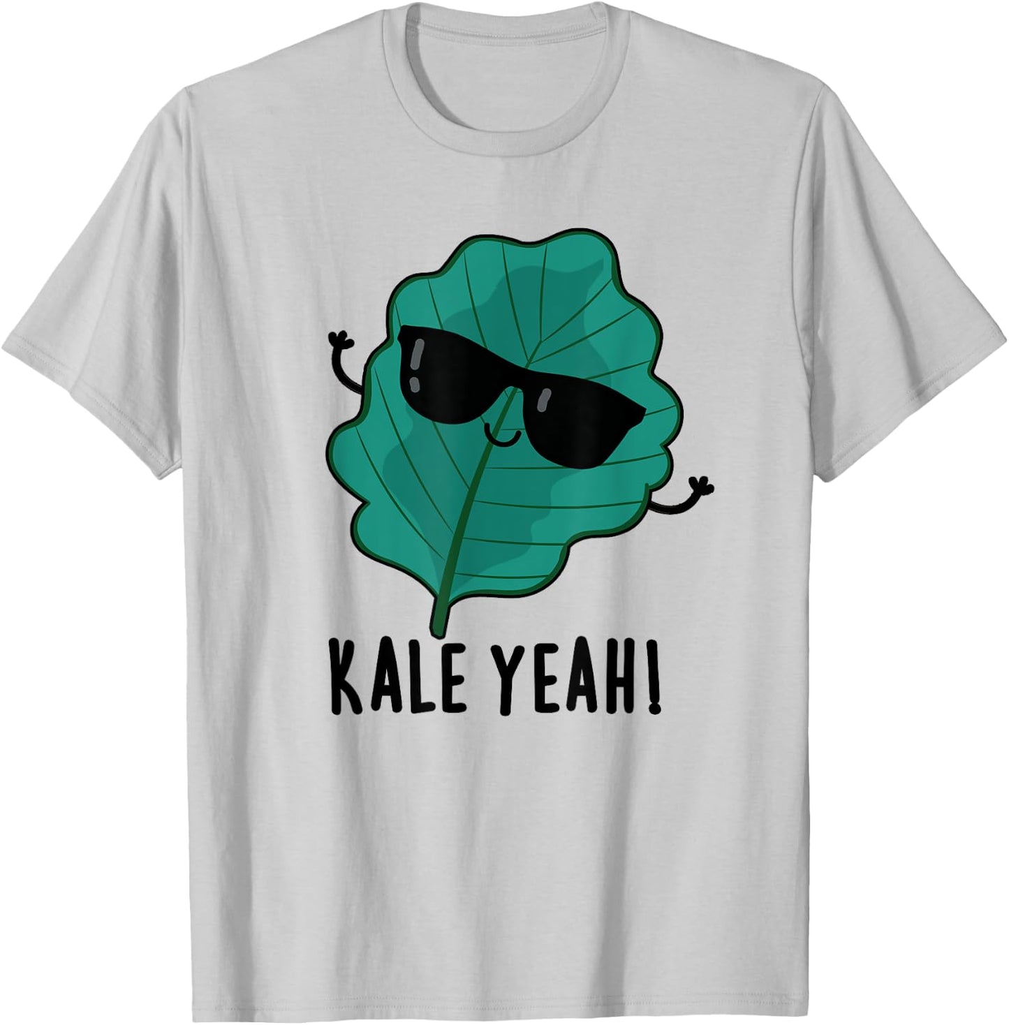 Kale Yeah Funny Vegetable Pun T-Shirt - T-Shirt | Ash