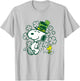 Peanuts - Snoopy and Woodstock St. Paddy's Day Clovers T-Shirt - T-Shirt | Ash