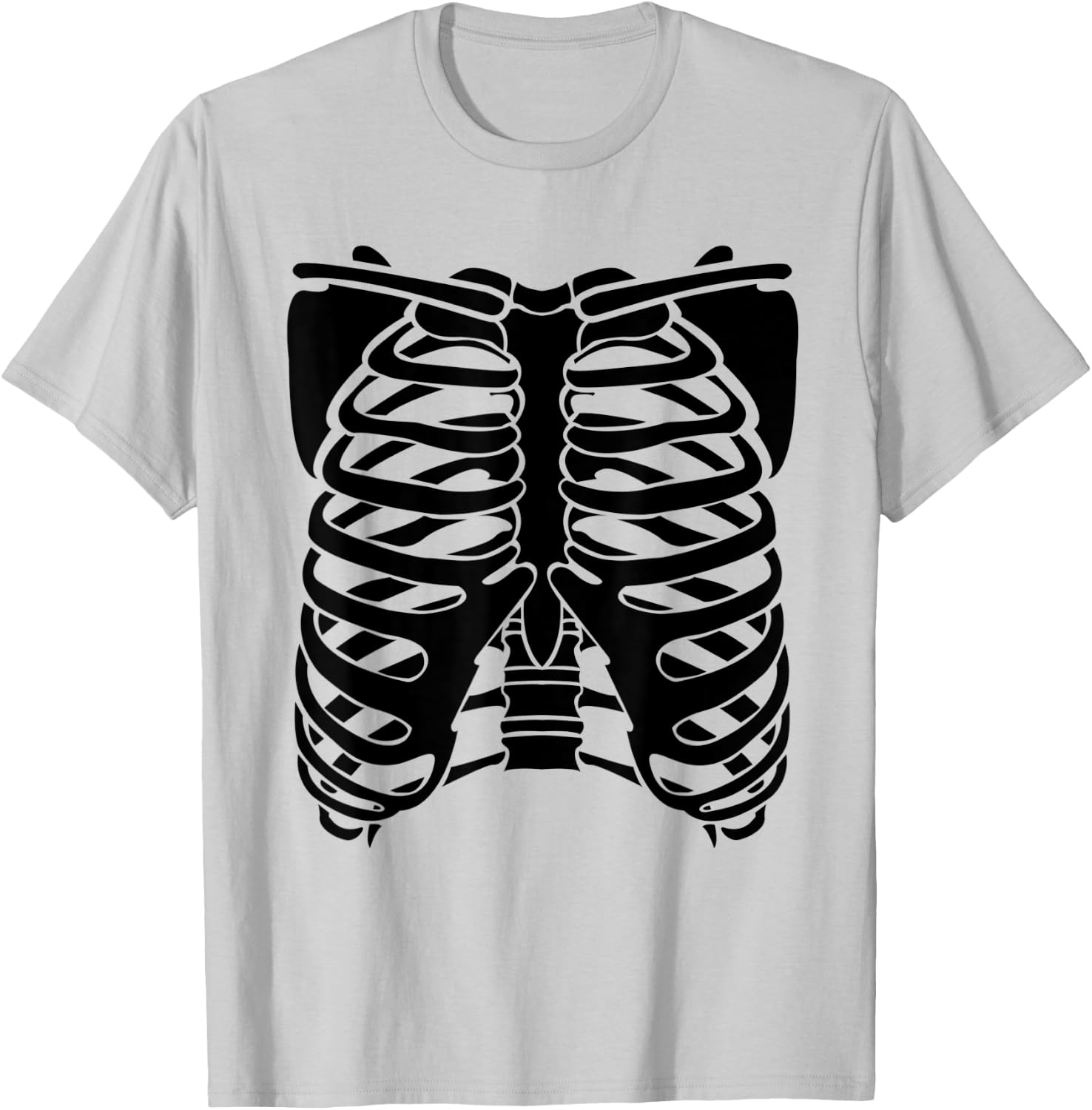 Funny X ray Chest Costume Design Halloween Women Men T-Shirt - T-Shirt | Ash