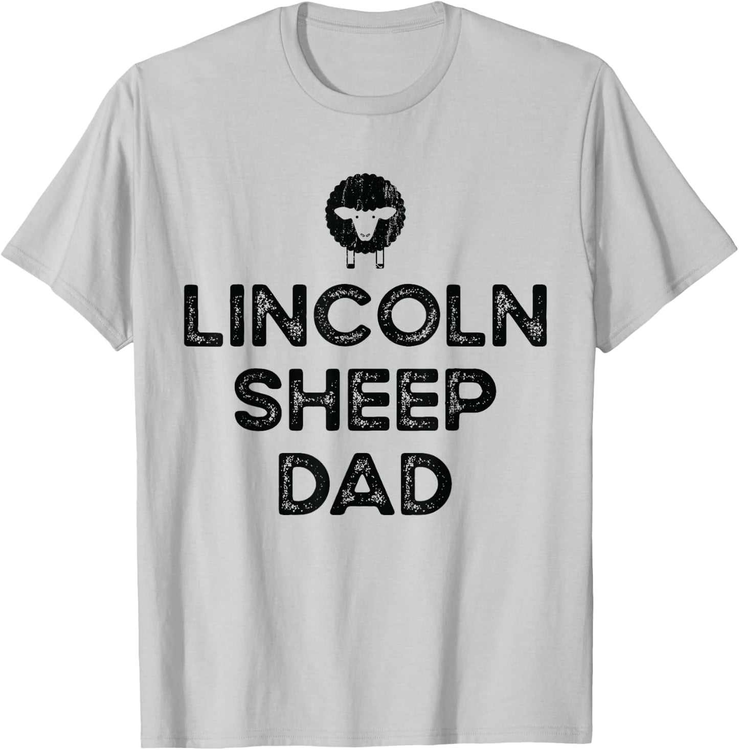 Sheep Farmer Dad Father - Breeder Lincoln Sheep T-Shirt - T-Shirt | Ash