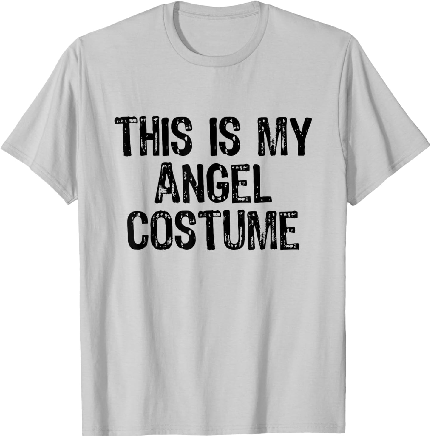 This Is My Angel Halloween Costume Simple Funny Last Minute T-Shirt - T-Shirt | Ash