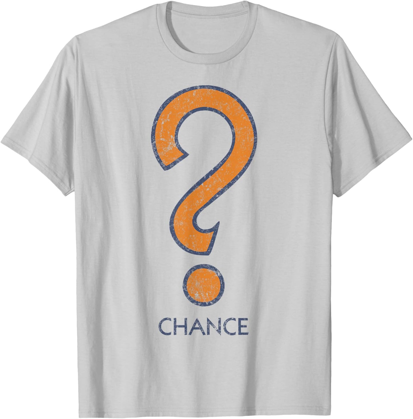 Monopoly Clue Chance Question Mark Symbol Logo T-Shirt - T-Shirt | Ash