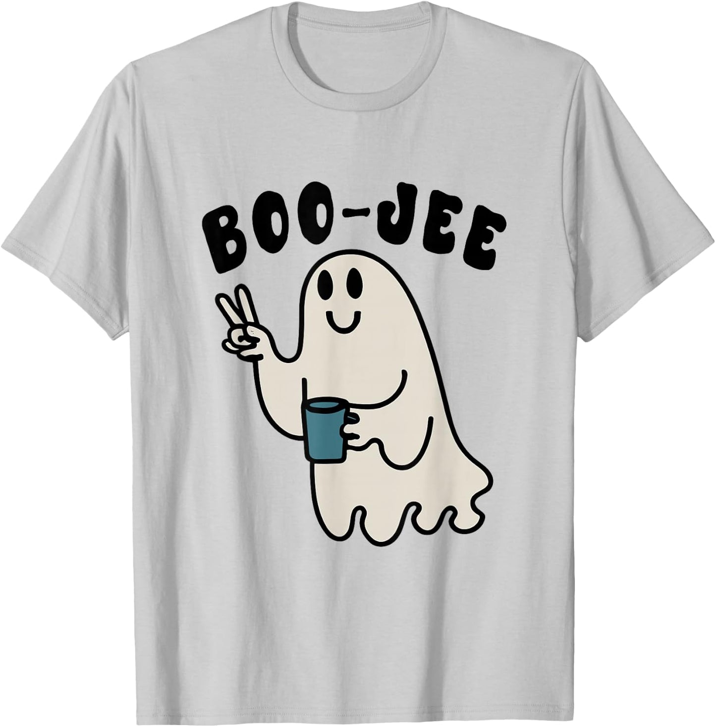 Boo Jee - Boo Ghost T-Shirt - T-Shirt | Ash