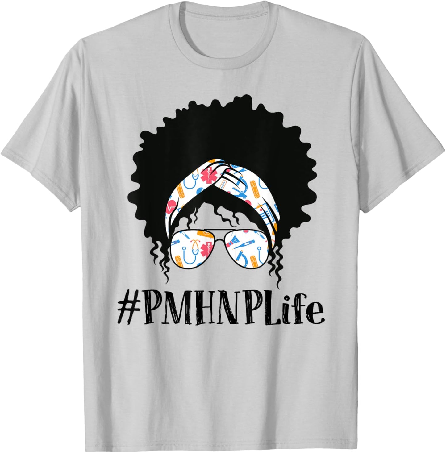 PMHNP Psychiatric Mental Health Nurse Practitioner Black T-Shirt - T-Shirt | Ash