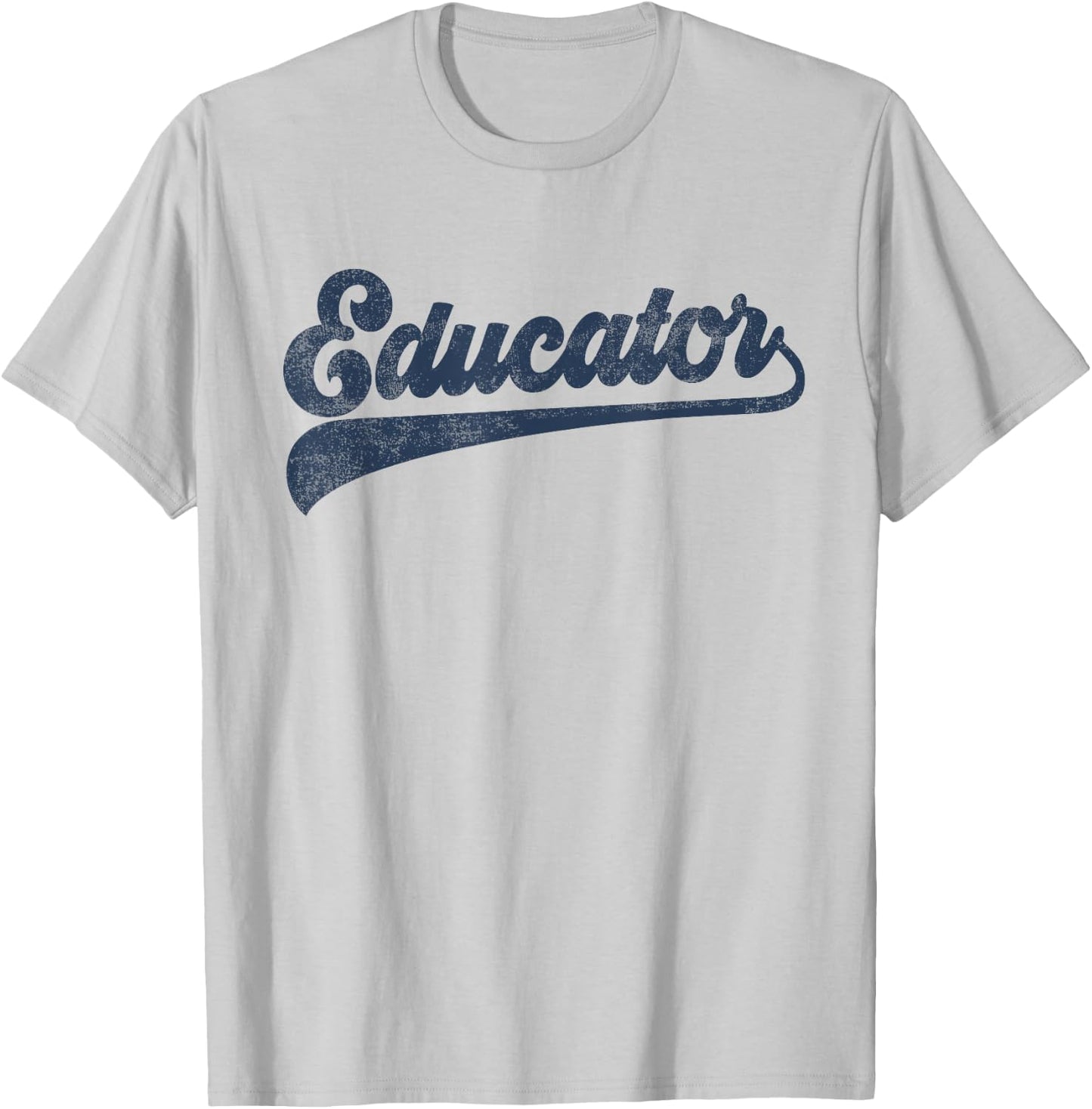 Educator Cute Vintage Graphic T-Shirt - T-Shirt | Ash