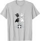Panda Bear Giant Panda Fusion Dance Polar White Back Merge T-Shirt - T-Shirt | Ash