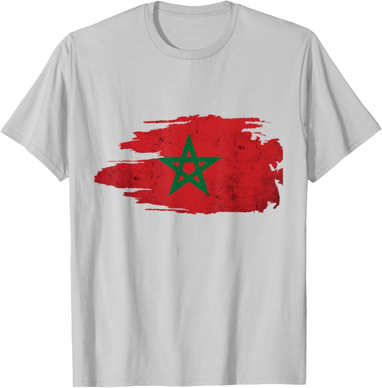 Morocco Moroccan Flag Soccer Football Lover T-Shirt - T-Shirt | Ash