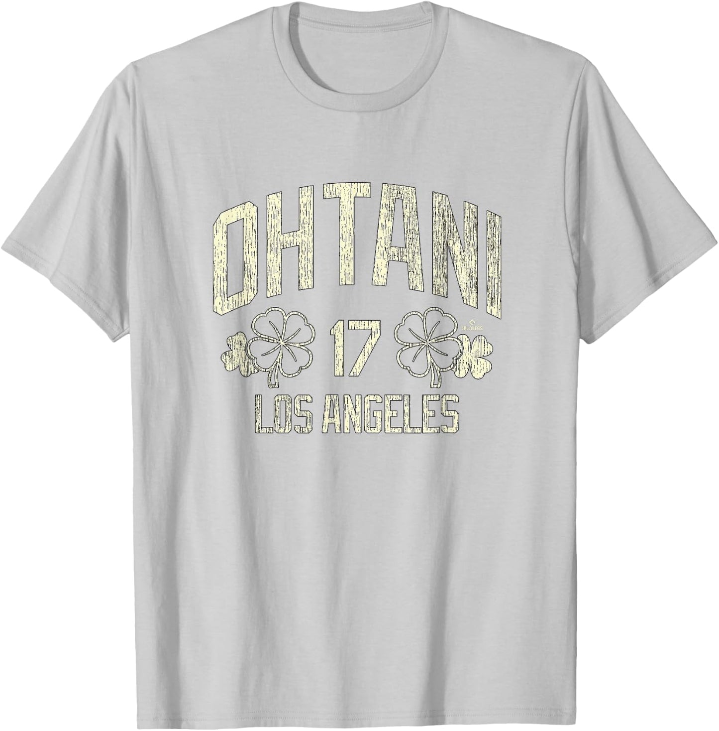 Shohei Ohtani Los Angeles Baseball St. Patrick's Clover T-Shirt - T-Shirt | Ash