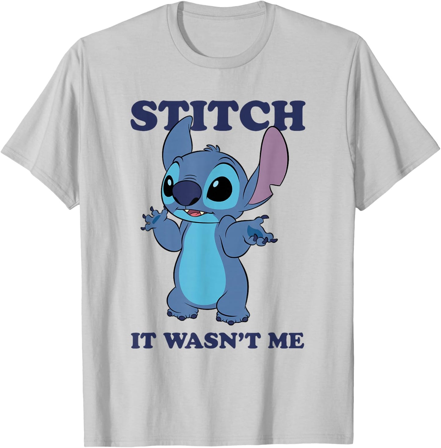 Disney Lilo & Stitch It Wasn't Me Innocent Looking Stitch T-Shirt - T-Shirt | Ash