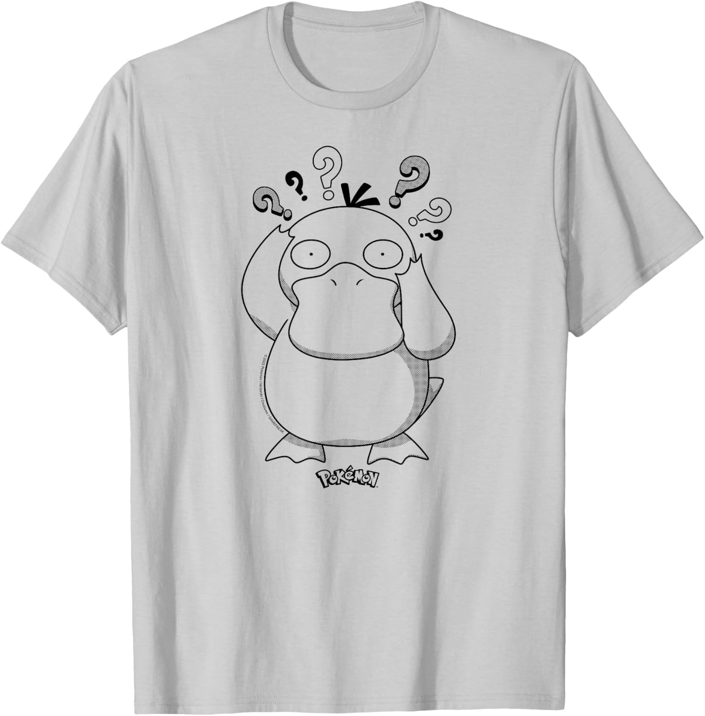 Pokémon - Psyduck Pattern T-Shirt - T-Shirt | Ash