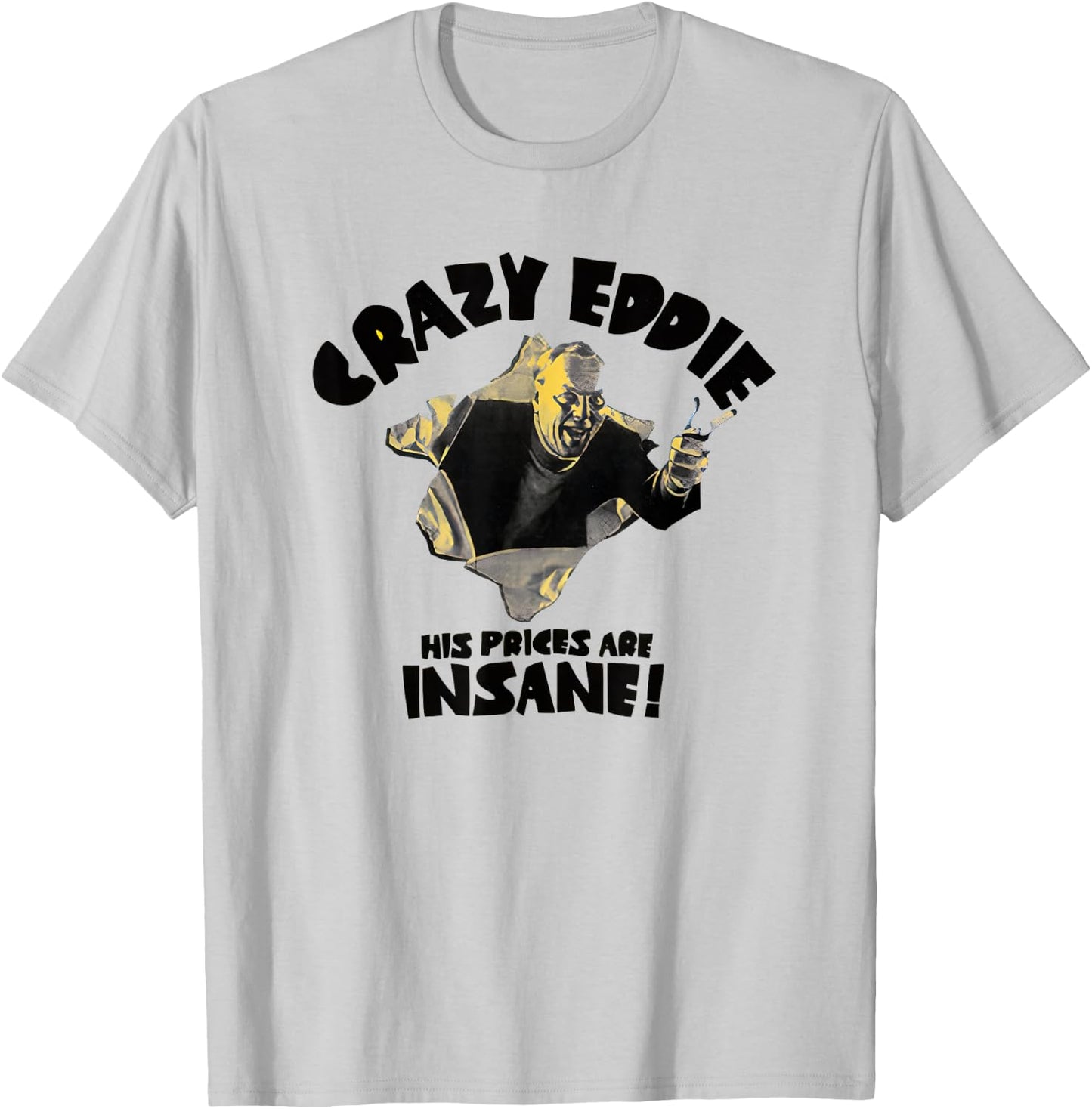 Crazy Eddie Electronics Department Store T-Shirt - T-Shirt | Ash