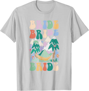 Camping Bridal Party Camp Bachelorette Camp Bride T-Shirt - T-Shirt | Ash