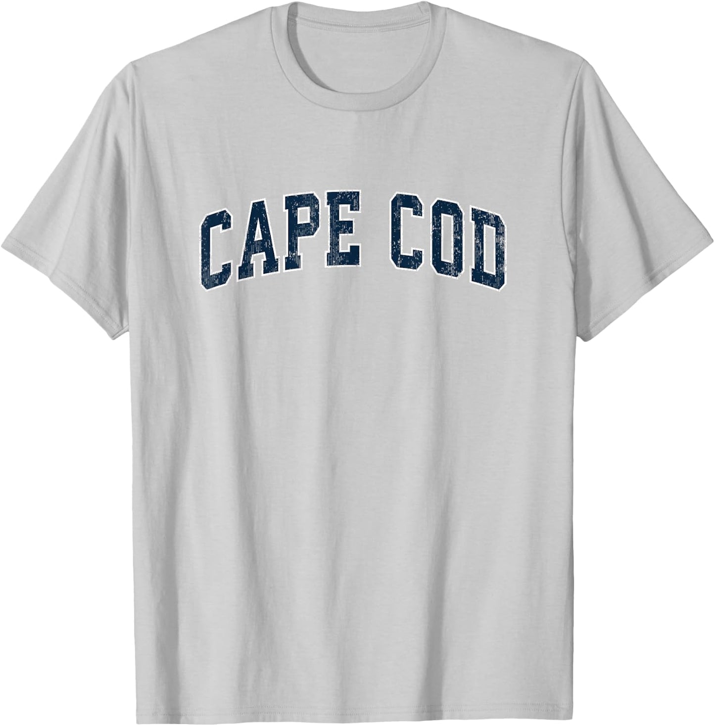 Cape Cod Massachusetts MA Vintage Sports Design Navy Design T-Shirt - T-Shirt | Ash