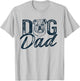 English Bulldog Dog Dad T-Shirt - T-Shirt | Ash