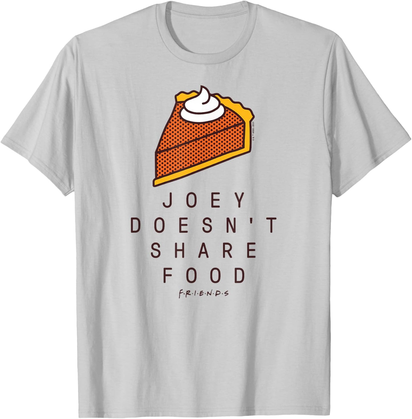 Friends - Joey Doesn't Share Food T-Shirt - T-Shirt | Ash