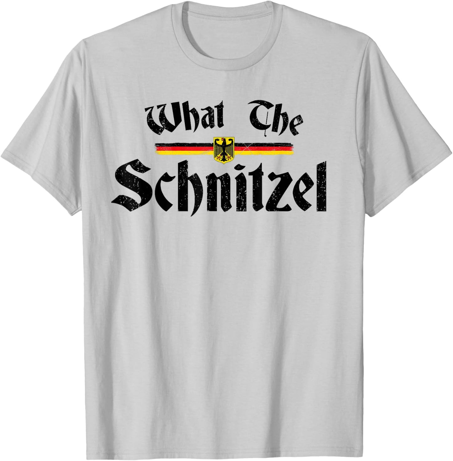 Funny Oktoberfest Beer Lover What The Schnitzel German T-Shirt - T-Shirt | Ash