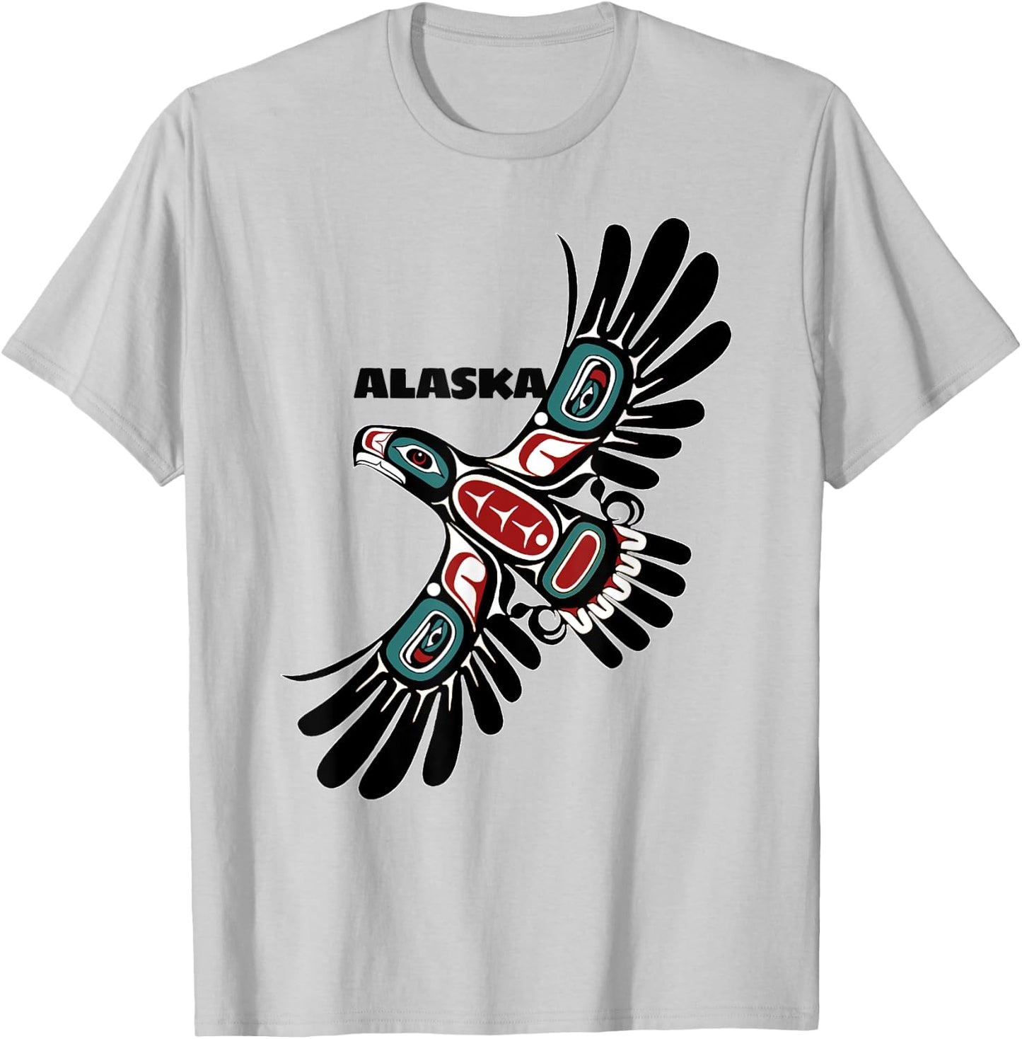Alaska Native American Art Styles Eagle Tlingit Haida Indian T-Shirt - T-Shirt | Ash