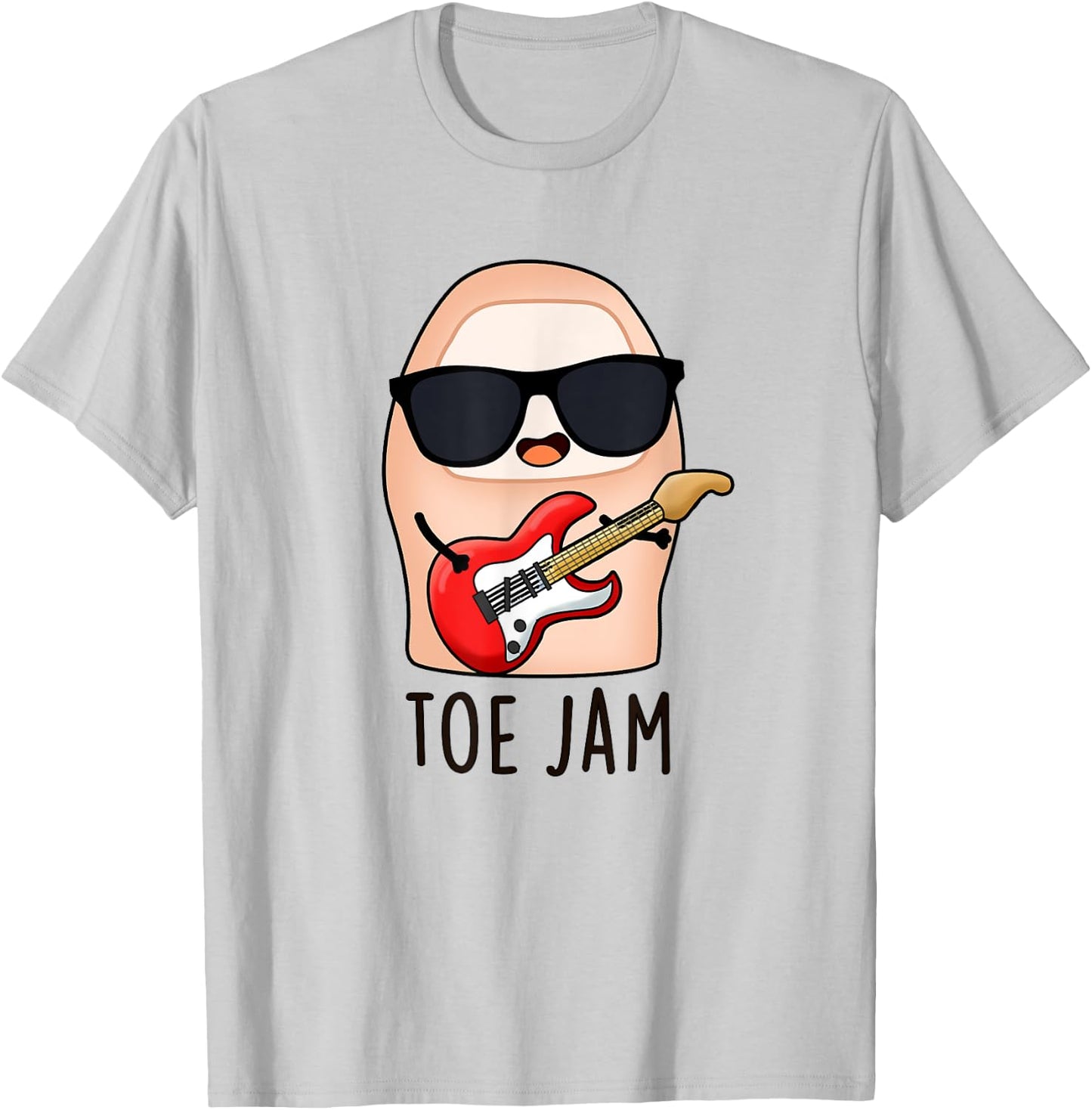 Toe Jam Funny Music Pun T-Shirt - T-Shirt | Ash