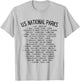 American National Parks Checklist - US National Parks Family T-Shirt - T-Shirt | Ash
