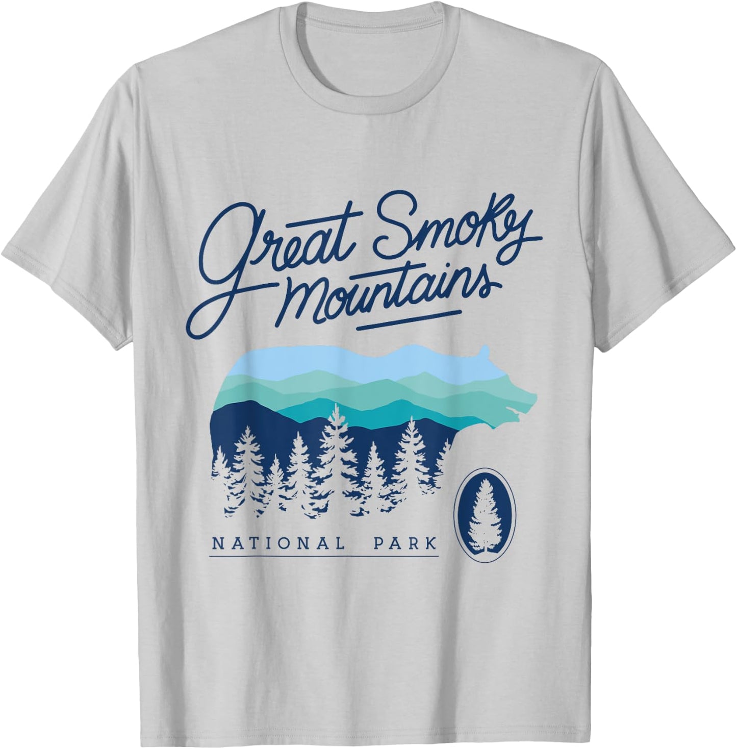 Tennessee NC 1934 Great Smokey Mountains National Park T-Shirt - T-Shirt | Ash