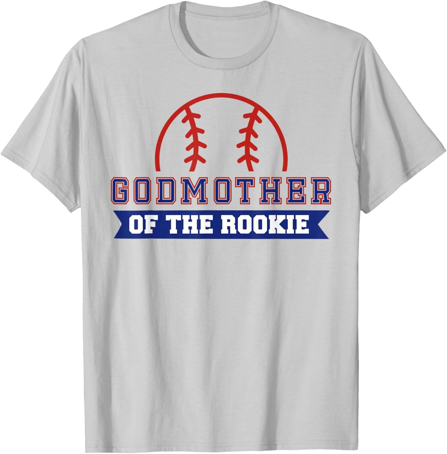 Godmother of Rookie 1st Birthday Baseball Theme Matching T-Shirt - T-Shirt | Ash