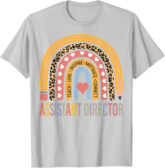 Assistant Director 100th Day Of School Assistant Manager T-Shirt - T-Shirt | Ash