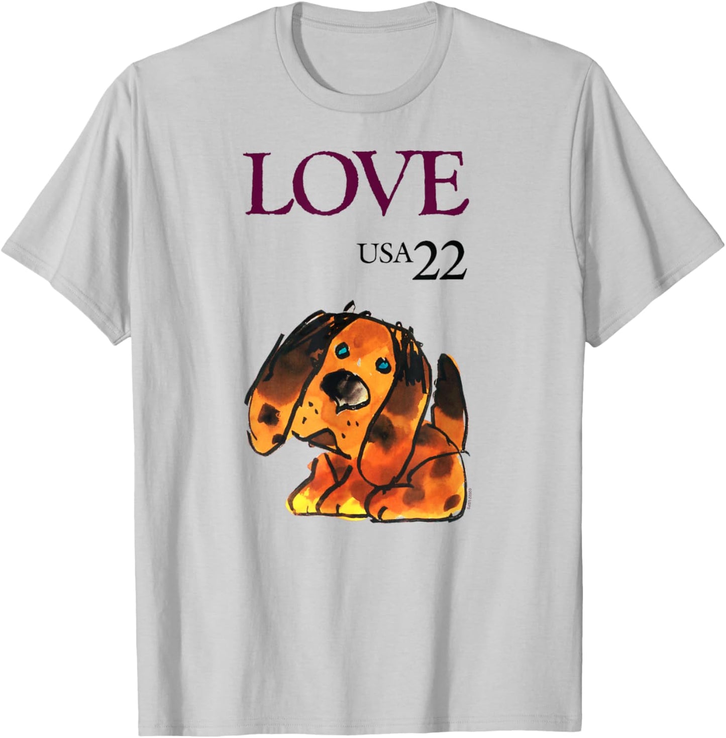 USPS - Love Puppy USA 22 T-Shirt - T-Shirt | Ash