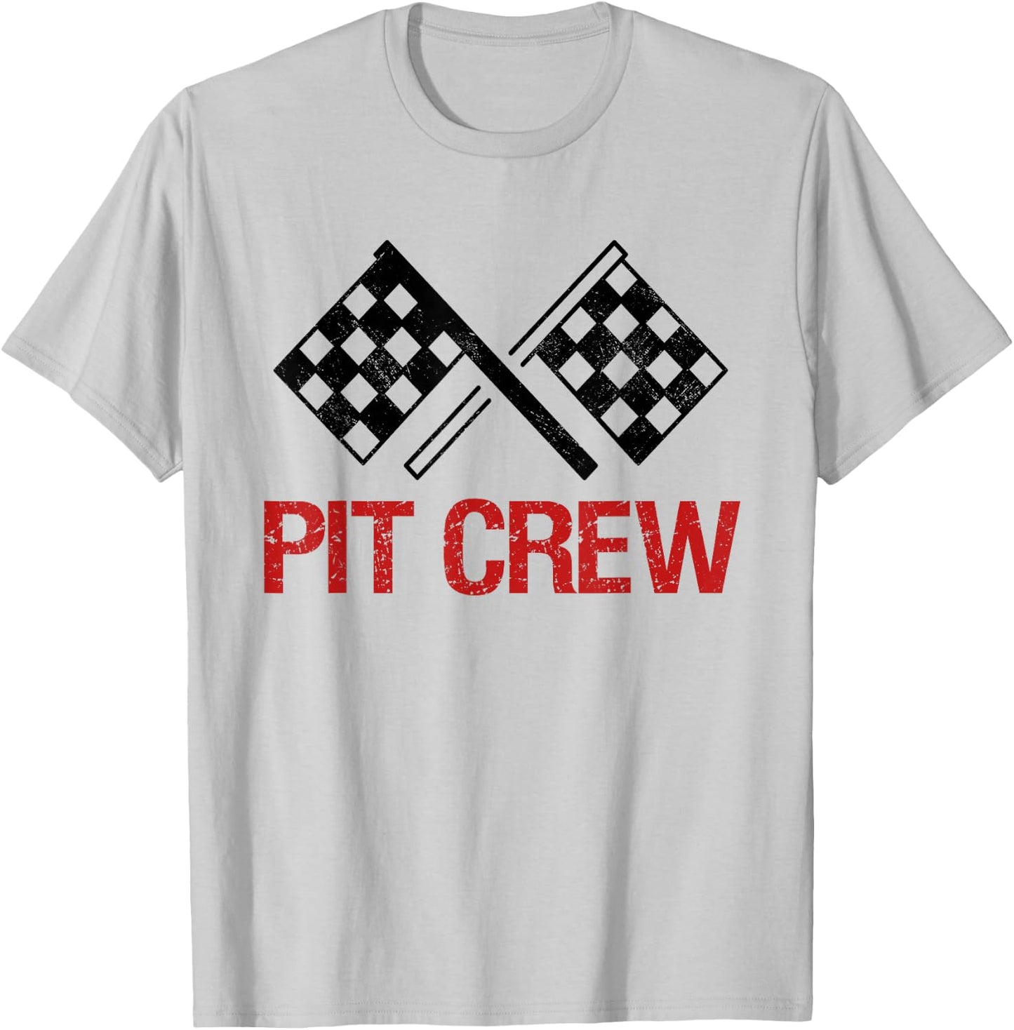 Pit Crew for Racing Car Parties T-Shirt - T-Shirt | Ash
