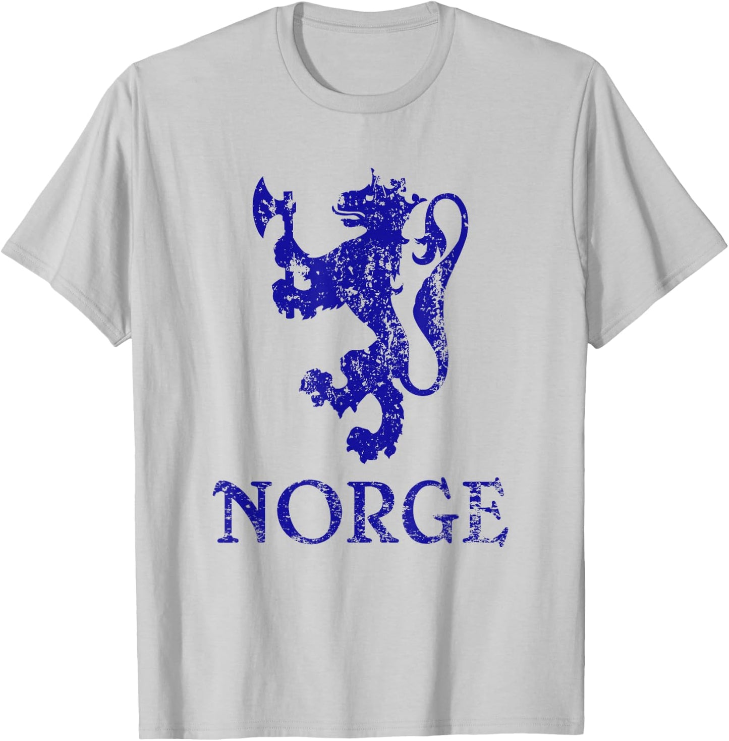 Norge Norway Lion Symbol Norwegian Pride T-Shirt - T-Shirt | Ash