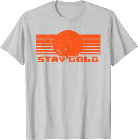 Stay Gold 1980s Outsiders & T-Shirt - T-Shirt | Ash