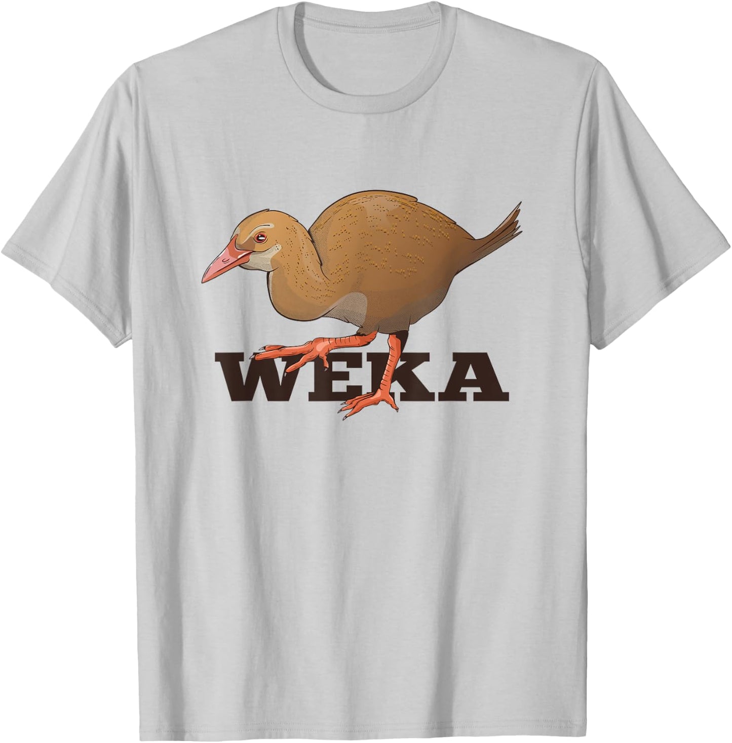 Weka New Zealand Bird T-Shirt - T-Shirt | Ash