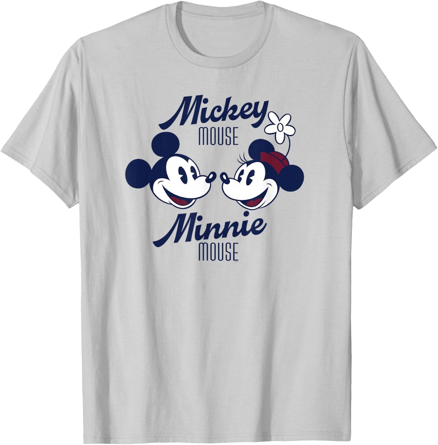 Disney Mickey Mouse and Minnie Mouse Together Retro Vintage Small T-Shirt - T-Shirt | Ash
