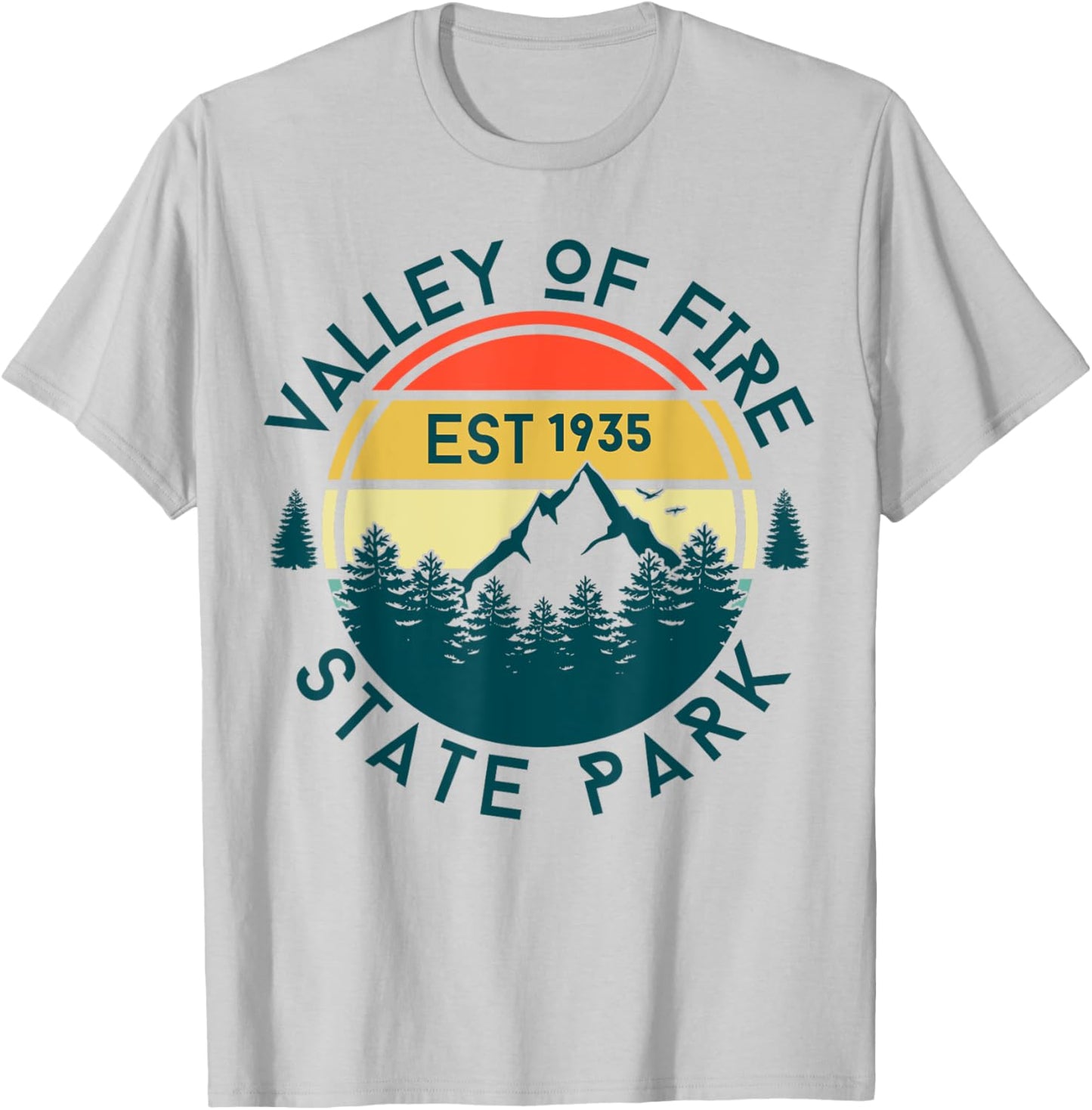 Valley Of Fire T-Shirt - T-Shirt | Ash