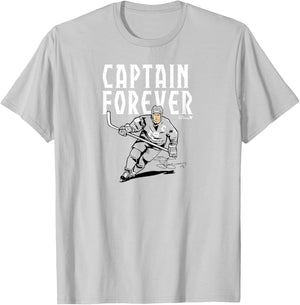 Steve Yzerman - Captain Forever - Detroit Hockey T-Shirt - T-Shirt | Ash