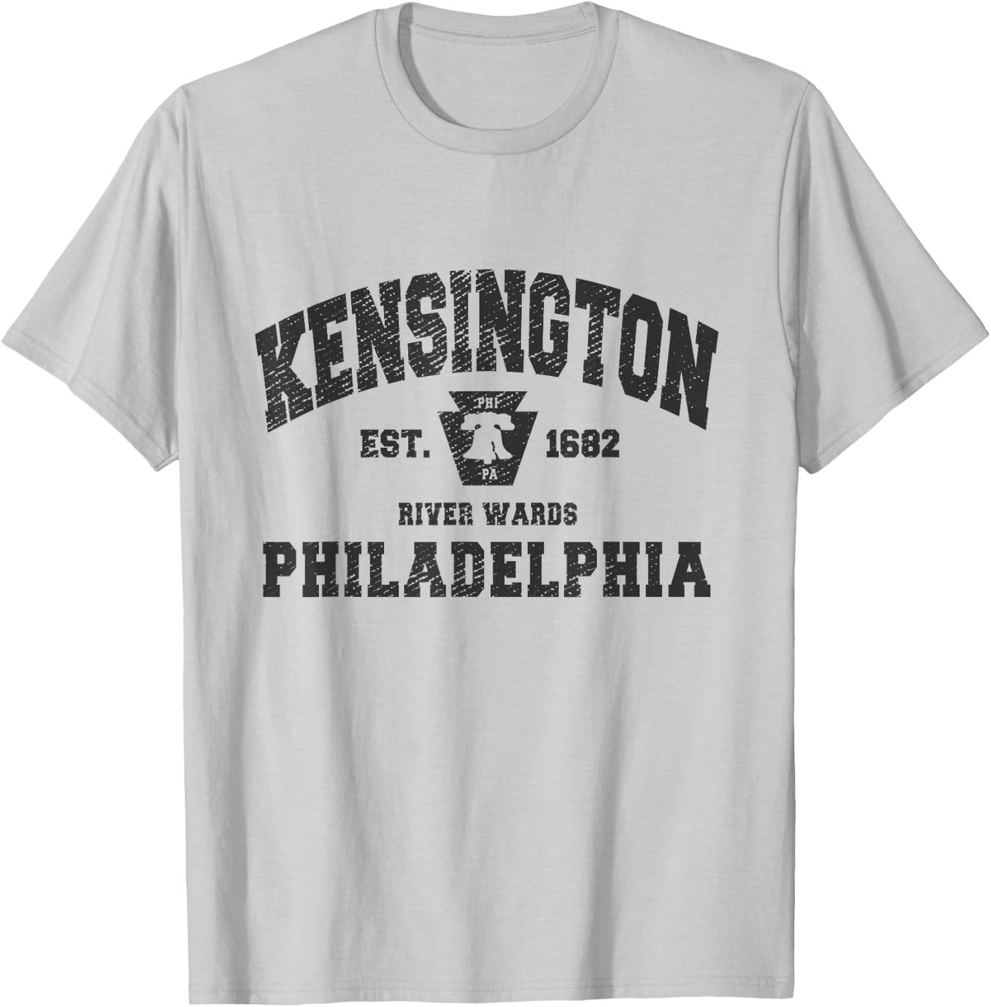 Kensington Philadelphia PA Neighborhood River Wards Philly T-Shirt - T-Shirt | Ash