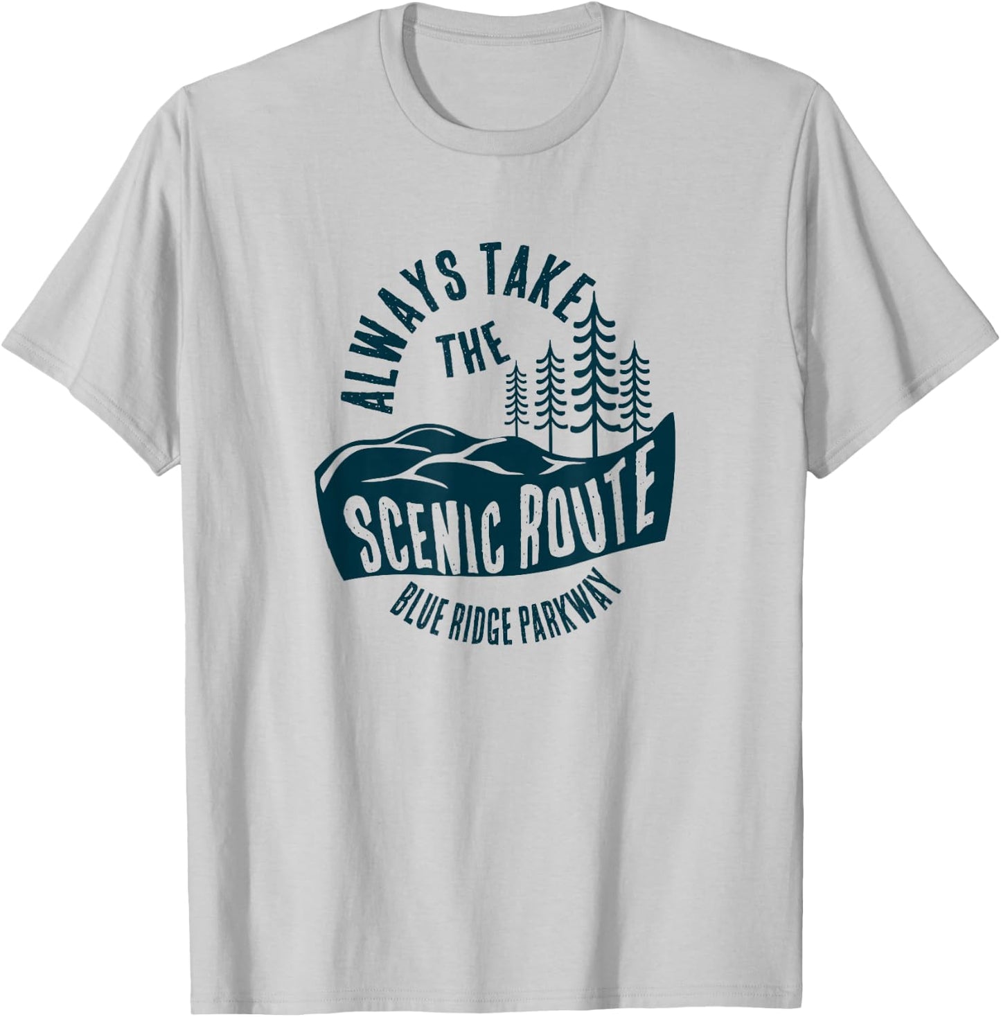 Blue Ridge Parkway National Park Scenic Route T-Shirt - T-Shirt | Ash
