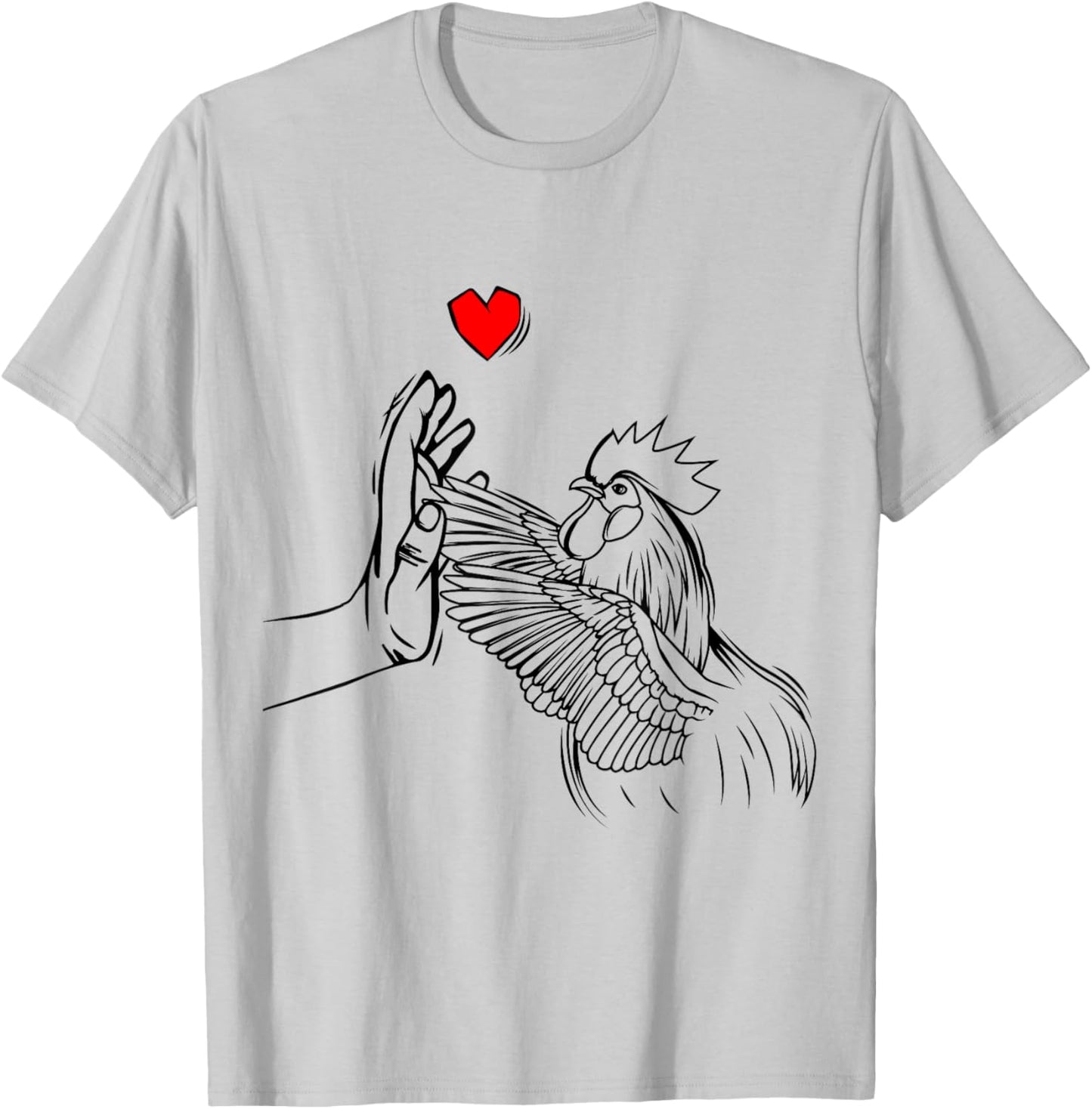 Chicken Love Women Farmer Girls Kids T-Shirt - T-Shirt | Ash